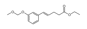 ethyl 5-(3-(methoxymethoxy)phenyl)pent-4-enoate结构式