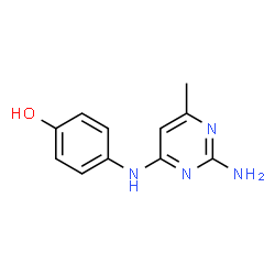 2-Amino-4-(p-hydroxyanilino)-6-methylpyrimidine结构式