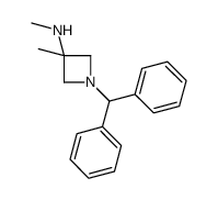 1-(DIPHENYLMETHYL)-N,3-DIMETHYL-3-AZETIDINAMINE结构式