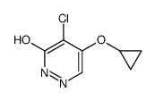 5-chloro-4-cyclopropyloxy-1H-pyridazin-6-one结构式