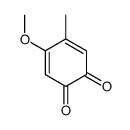 4-methoxy-5-methylcyclohexa-3,5-diene-1,2-dione Structure