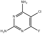 5-氯-6-氟嘧啶-2,4-二胺结构式