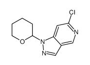 6-氯-1-(四氢-2H-吡喃-2-基)-1H-吡唑并[4,3-c]吡啶结构式