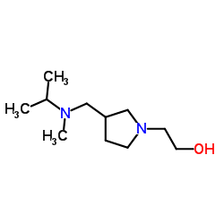 2-(3-{[Isopropyl(methyl)amino]methyl}-1-pyrrolidinyl)ethanol结构式