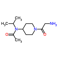 N-(1-Glycyl-4-piperidinyl)-N-isopropylacetamide结构式