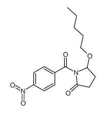 1-(4-nitrobenzoyl)-5-pentoxypyrrolidin-2-one结构式