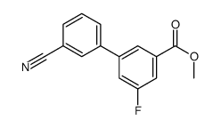 METHYL 3'-CYANO-5-FLUORO-[1,1'-BIPHENYL]-3-CARBOXYLATE structure