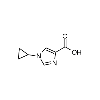 1-Cyclopropyl-1H-imidazole-4-carboxylic acid Structure