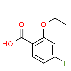 4-Fluoro-2-isopropoxybenzoic acid structure