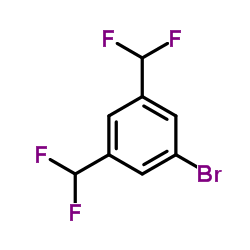 1-Bromo-3,5-bis(difluoromethyl)benzene Structure