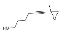6-(2-methyloxiran-2-yl)hex-5-yn-1-ol结构式
