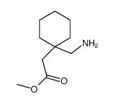 Cyclohexaneacetic acid, 1-(aminomethyl)-, Methyl ester结构式