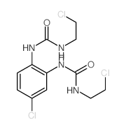 3-[5-chloro-2-(2-chloroethylcarbamoylamino)phenyl]-1-(2-chloroethyl)urea结构式