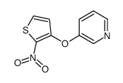 3-(2-nitrothiophen-3-yl)oxypyridine Structure