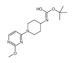 tert-butyl N-[1-(2-methoxypyrimidin-4-yl)piperidin-4-yl]carbamate structure