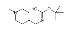 tert-butyl N-[(1-methylpiperidin-4-yl)methyl]carbamate Structure