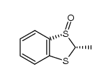 (-)-(1S,2R)-2-methyl-1,3-benzodithiole-1-oxide结构式