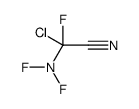 2-chloro-2-(difluoroamino)-2-fluoroacetonitrile Structure