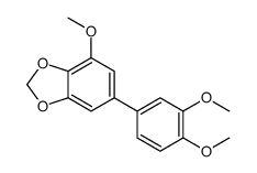 6-(3,4-dimethoxyphenyl)-4-methoxy-1,3-benzodioxole结构式