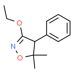 Isoxazole, 3-ethoxy-4,5-dihydro-5,5-dimethyl-4-phenyl- (9CI)结构式