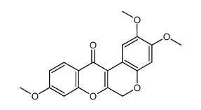 2,3,9-trimethoxy-6H-chromeno[3,4-b]chromen-12-one Structure