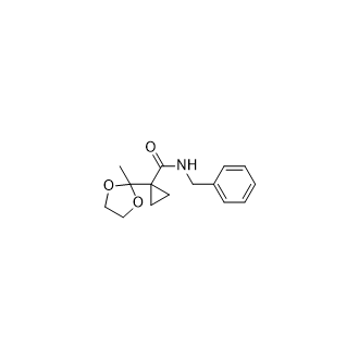 N-Benzyl-1-(2-methyl-1,3-dioxolan-2-yl)cyclopropane-1-carboxamide Structure