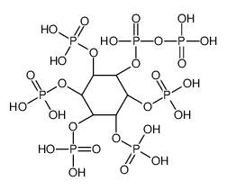diphosphoric acid, mono[(1alpha,2beta,3alpha,4alpha,5alpha,6beta)-2,3, 4,5,6-pentakis(phosphonooxy)cyclohexyl] ester structure