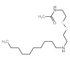 Acetamide,N-[2-[[2-(decylamino)ethyl]dithio]ethyl]- Structure