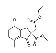 ethyl 1-methoxycarbonyl-7-methyl-1,4-dioxo-2,3,3a,4,5,6-hexahydroinden-2-ylacetate Structure