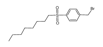 1-(bromomethyl)-4-(octane-1-sulfonyl)benzene结构式