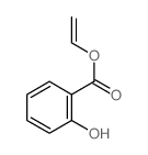 Benzoic acid,2-hydroxy-, ethenyl ester structure
