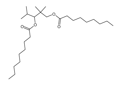 (2,2,4-trimethyl-3-nonanoyloxy-pentyl) nonanoate结构式