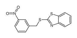 2-[(3-nitrophenyl)methylsulfanyl]-1,3-benzothiazole结构式