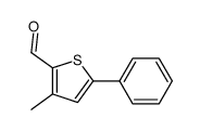 3-methyl-5-phenyl-thiophene-2-carbaldehyde结构式