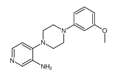 4-[4-(3-Methoxyphenyl)-1-piperazinyl]-3-pyridinamine结构式