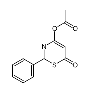 (6-oxo-2-phenyl-1,3-thiazin-4-yl) acetate Structure