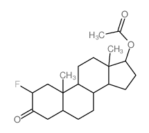 (2-fluoro-10,13-dimethyl-3-oxo-1,2,4,5,6,7,8,9,11,12,14,15,16,17-tetradecahydrocyclopenta[a]phenanthren-17-yl) acetate Structure