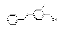 4-benzyloxy-2-methylphenylmethanol结构式