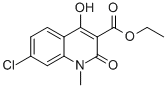 7-CHLORO-4-HYDROXY-1-METHYL-2-OXO-1,2-DIHYDRO-QUINOLINE-3-CARBOXYLIC ACID ETHYL ESTER structure