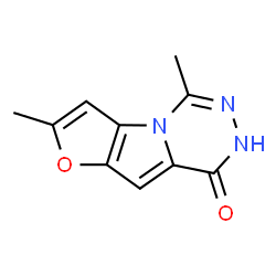2,5-dimethylfuro[2',3':4,5pyrrolo[1,2-d[1,2,4triazin-8(7H)-one Structure