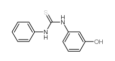 Thiourea,N-(3-hydroxyphenyl)-N'-phenyl-结构式
