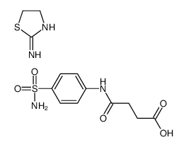 4,5-dihydro-1,3-thiazol-2-amine,4-oxo-4-(4-sulfamoylanilino)butanoic acid Structure