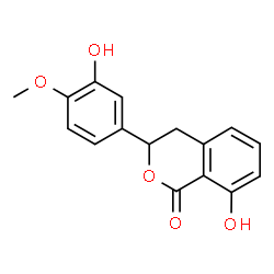 (S)-8-羟基-3-(3-羟基-4-甲氧基苯基)异色胺-1-酮结构式