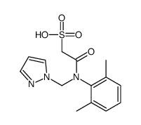 2-[(2,6-Dimethylphenyl)(1H-pyrazol-1-ylmethyl)amino]-2-oxoethanes ulfonic acid结构式
