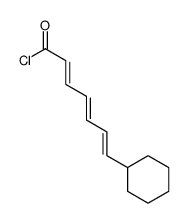 7-cyclohexylhepta-2,4,6-trienoyl chloride Structure