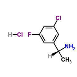 (R)-1-(3-CHLORO-5-FLUOROPHENYL)ETHANAMINE HYDROCHLORIDE Structure
