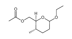 2H-Pyran-2-methanol,6-ethoxytetrahydro-3-methyl-,acetate,(2S,3S)-[partial]-(9CI)结构式