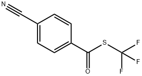 S-(trifluoromethyl) 4-cyanobenzothioate Structure