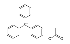 triphenylsulfanium,acetate Structure