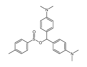 bis[p-(dimethylamino)phenyl]methyl p-toluenesulphinate structure